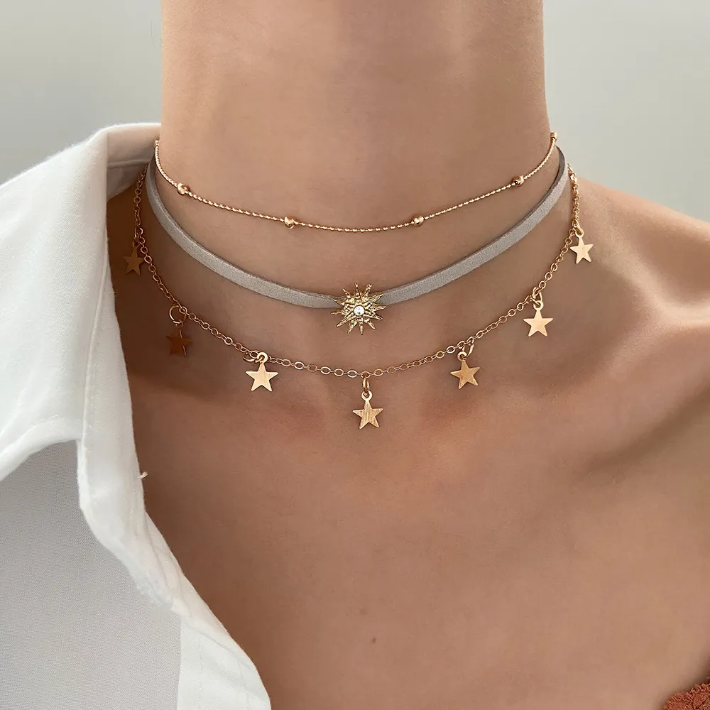 Collier trilogie élégant
