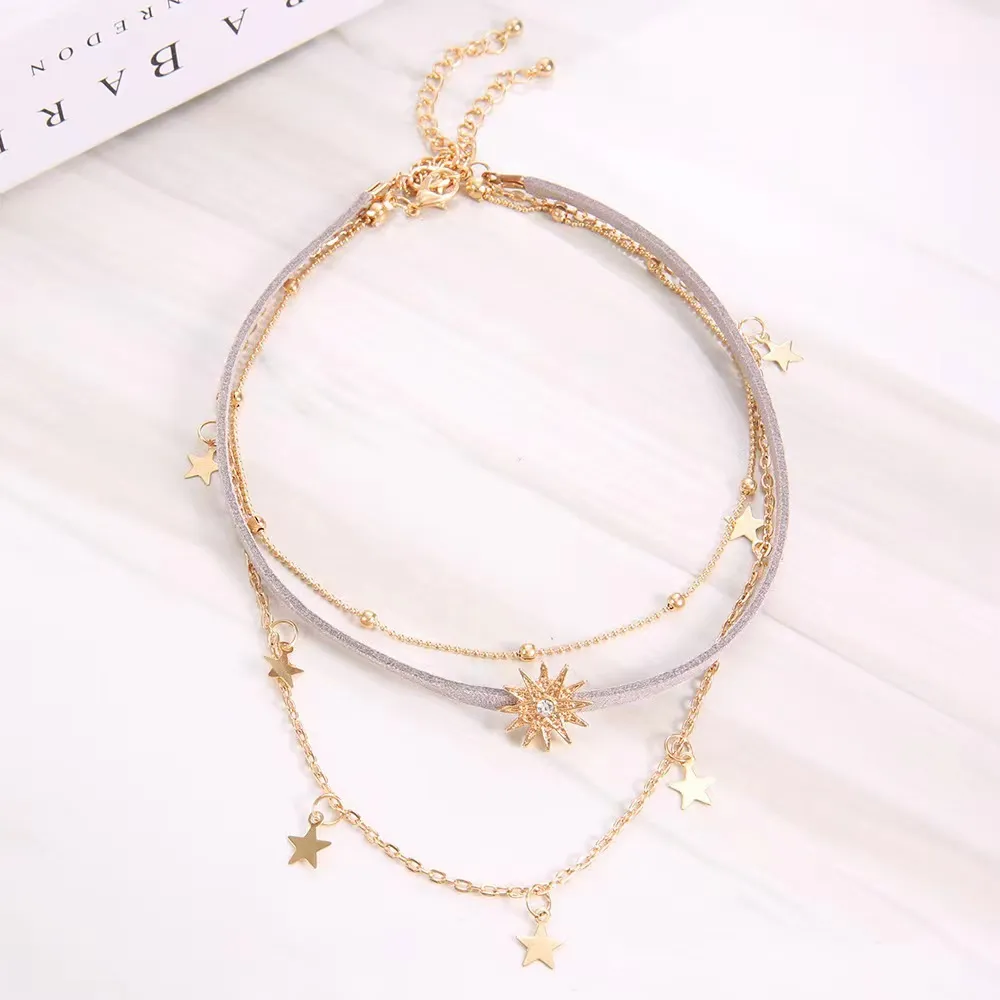 Collier trilogie élégant
