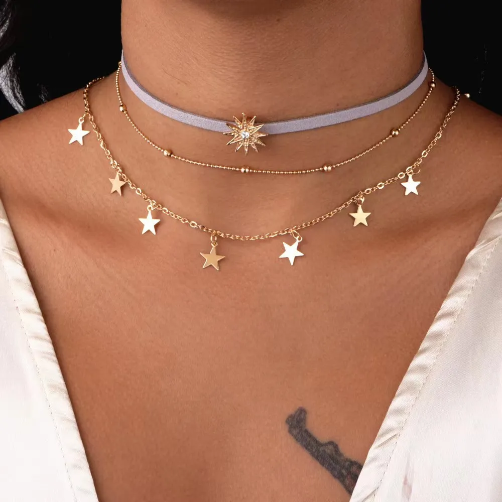 Collier trilogie élégant