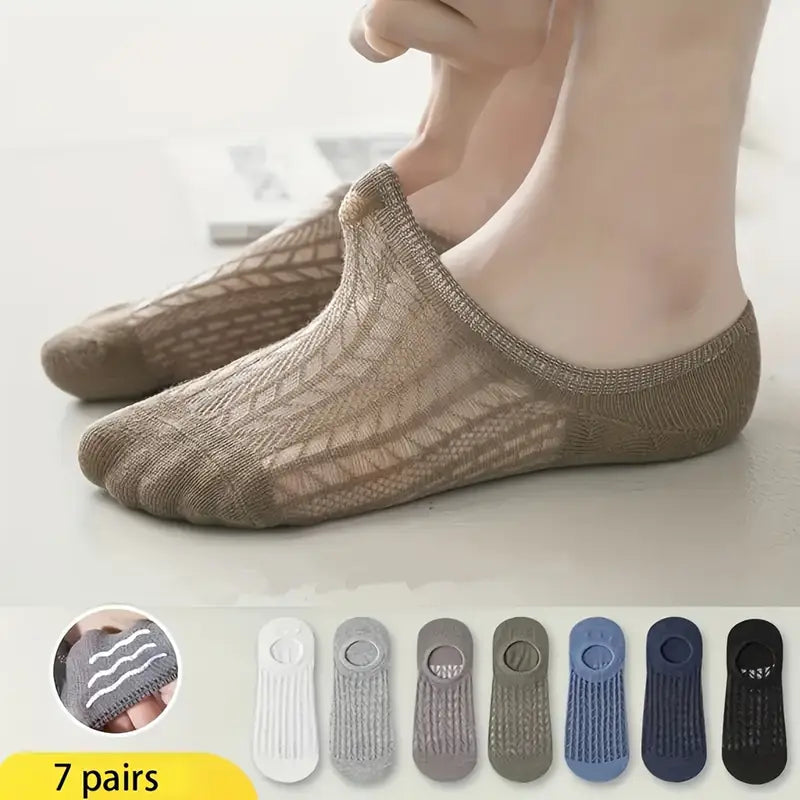 🧦Lot de 7 paires de chaussettes invisibles – Confort, style et discrétion au quotidien !