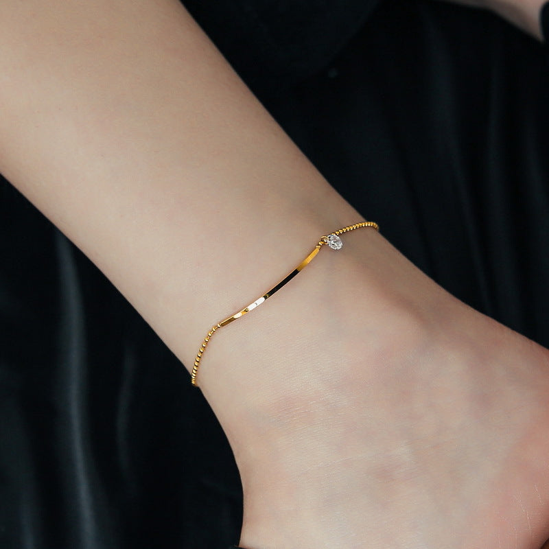 Bracelet de cheville Ambre