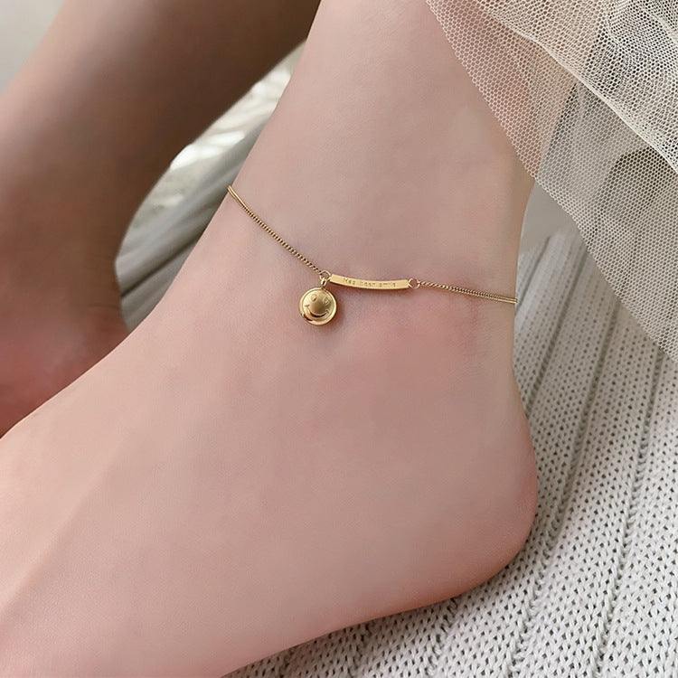 Bracelet de cheville Smiley