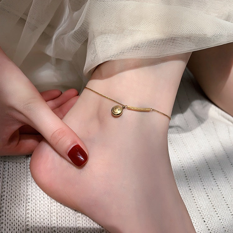 Bracelet de cheville Smiley