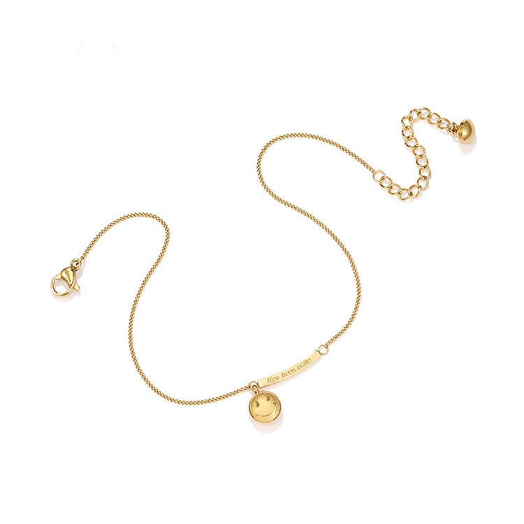 Bracelet de cheville Smiley