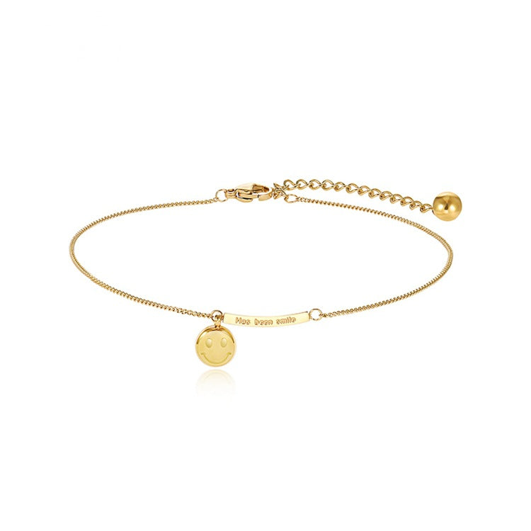 Bracelet de cheville Smiley