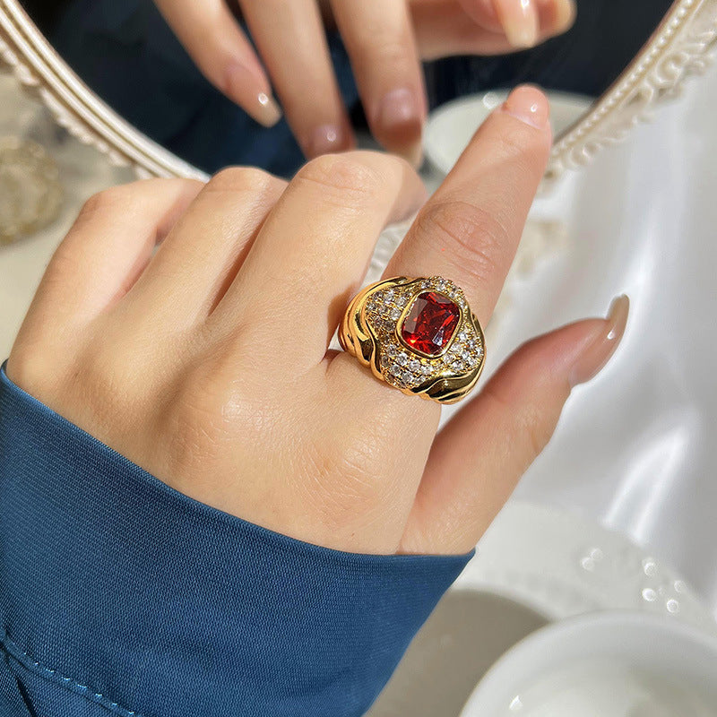 BAGUE RUBIS CÉLESTE