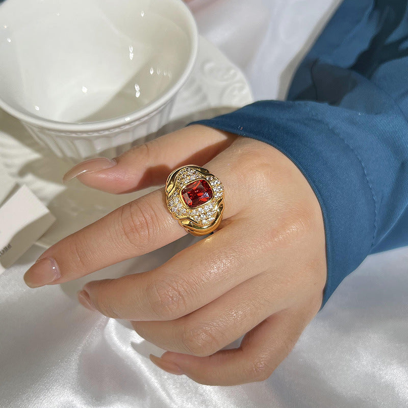 BAGUE RUBIS CÉLESTE