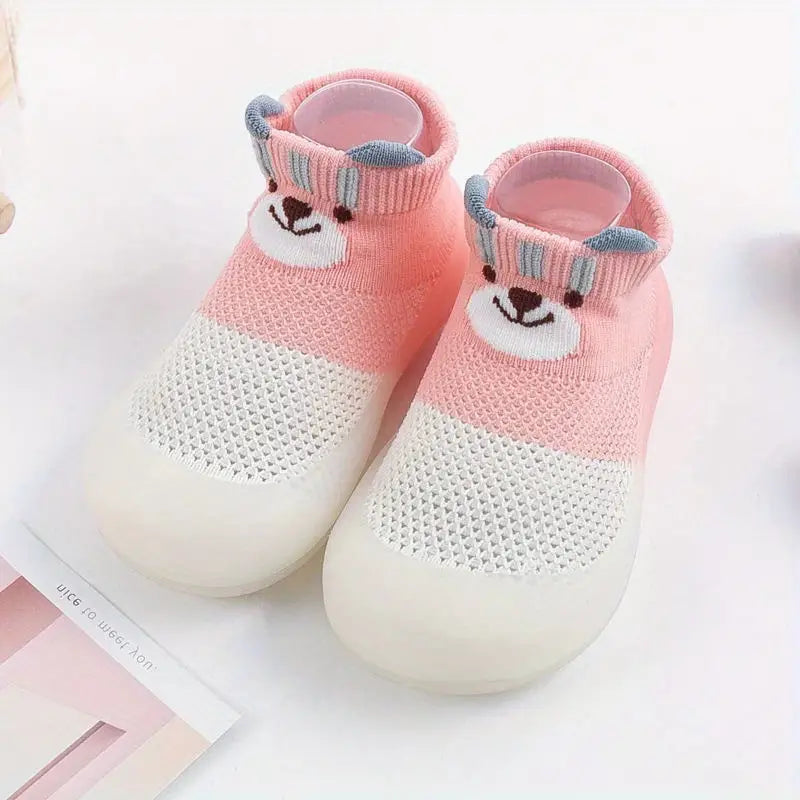 Chaussures Chaussettes Bébé Antidérapantes – Confort et Style en 4 Couleurs