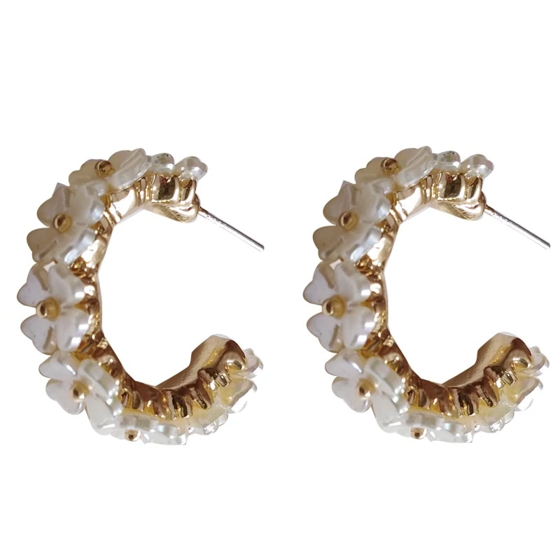 Boucles D'oreilles Fleur De Nacre