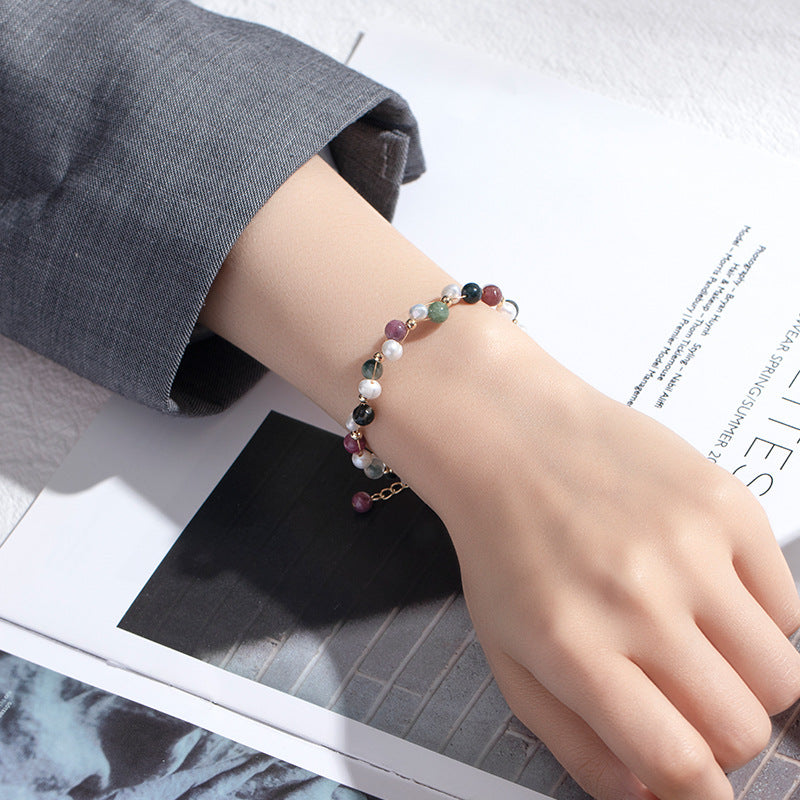 Bracelet Joy En Perle&Pierre naturelle Tourmaline