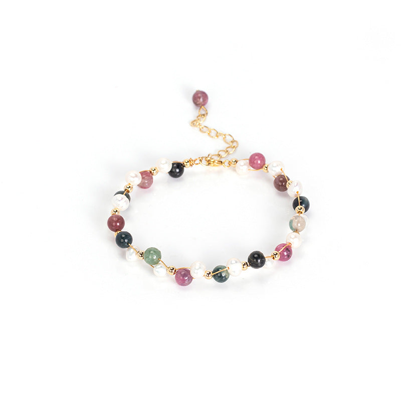Bracelet Joy En Perle&Pierre naturelle Tourmaline