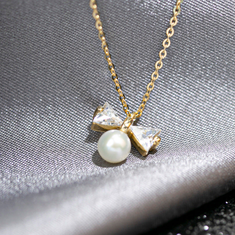 Collier Tiffany Perle Noeud Papillon