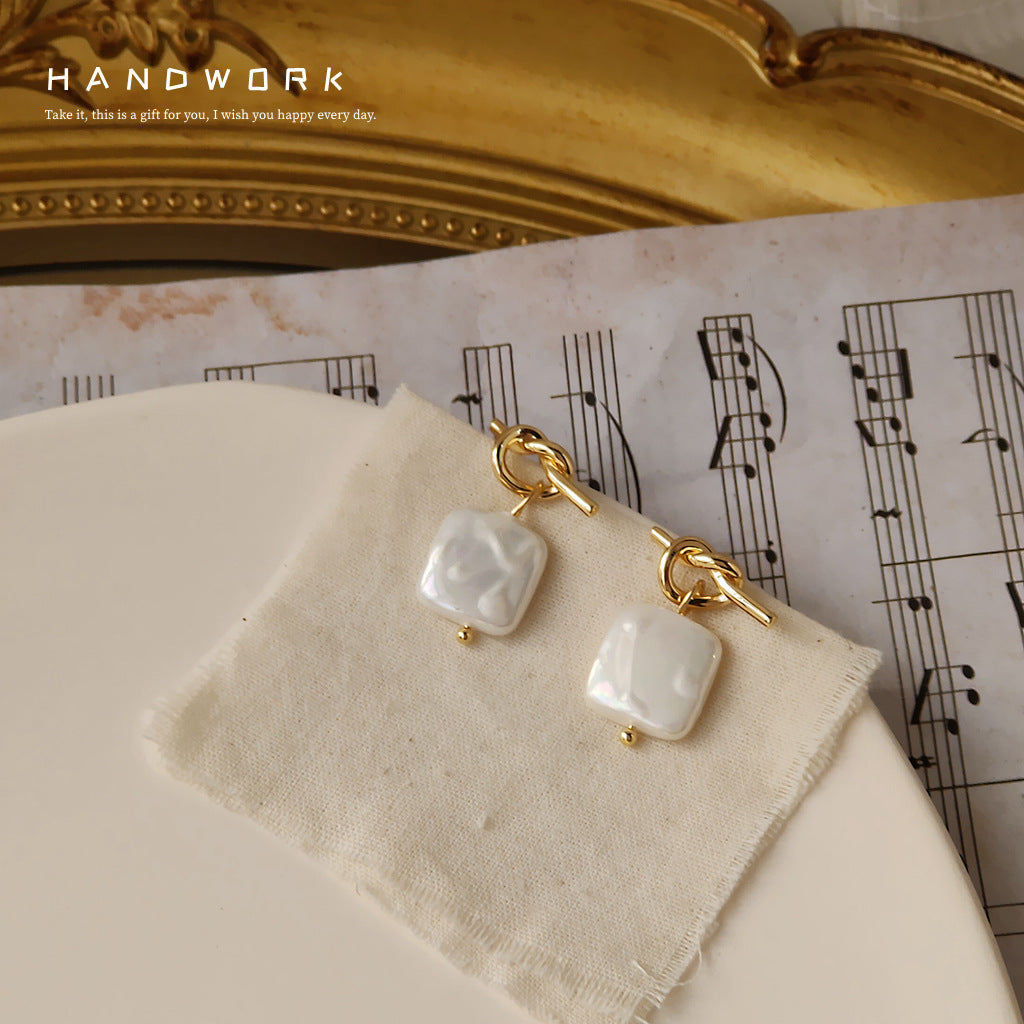 Boucle D'oreille Orva En Perle Naturelle