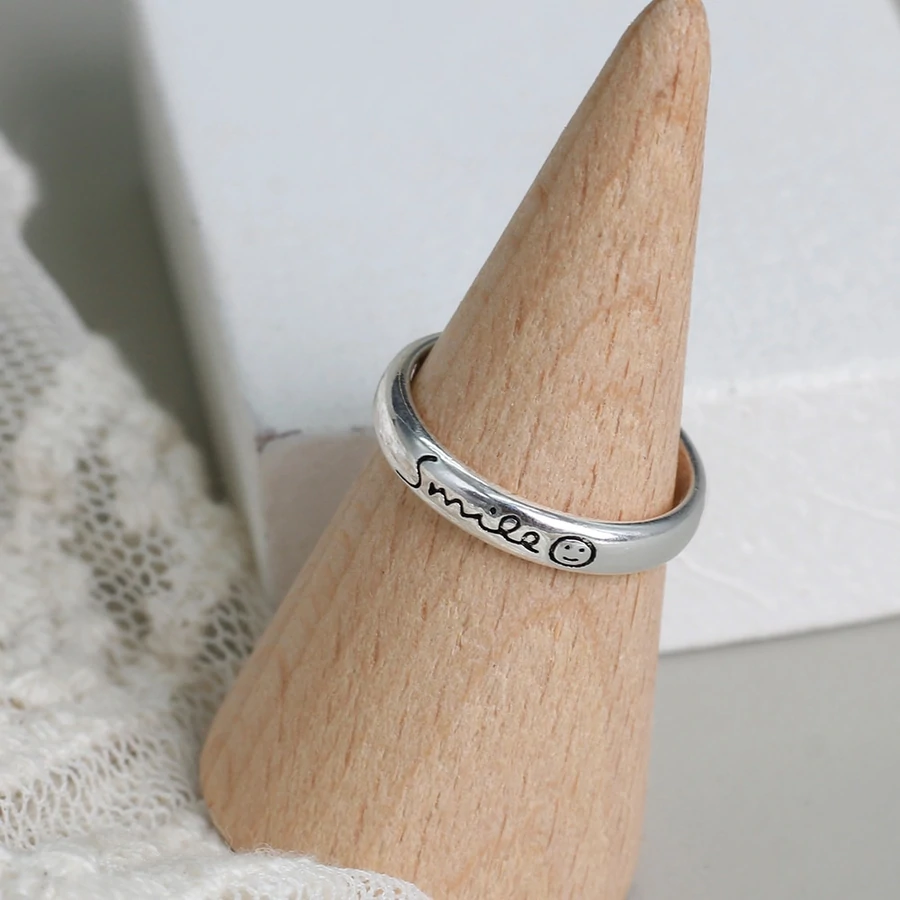 Bague Sourire en Argent Sterling 925