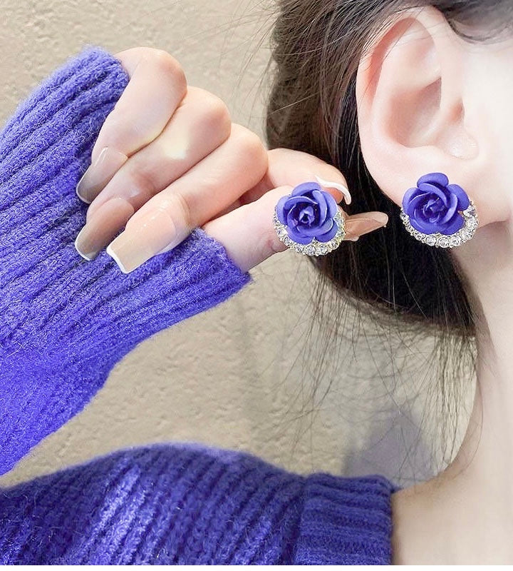 Boucle d’oreille forme de fleur