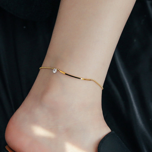 Bracelet de cheville Ambre