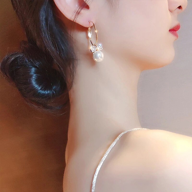 Boucles d'oreilles créoles en perles « Cherish You »