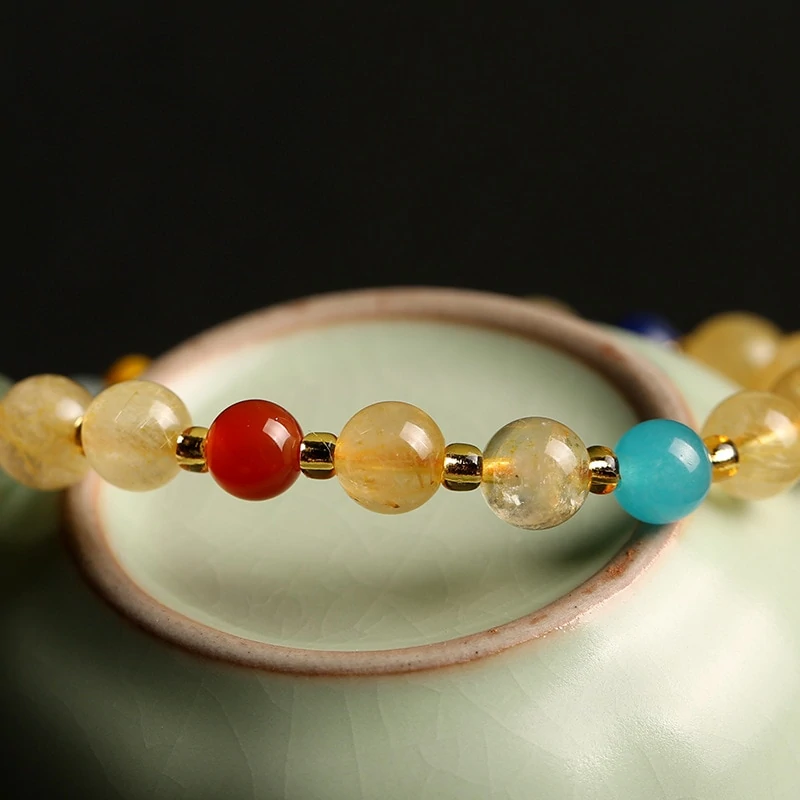 Bracelet de perles en pierre naturelle