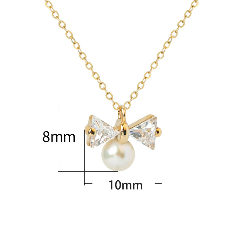 Collier Tiffany Perle Noeud Papillon