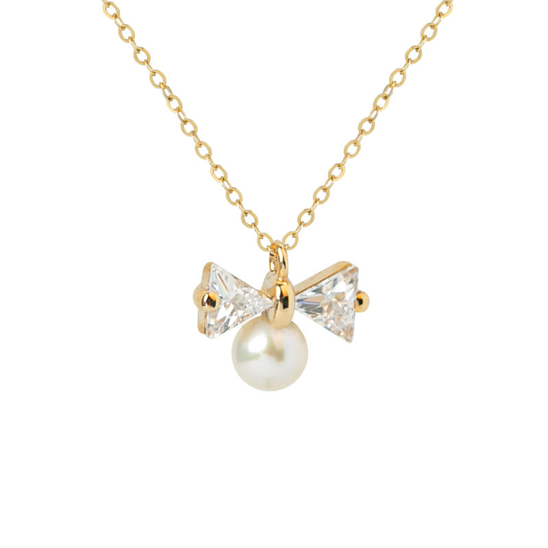 Collier Tiffany Perle Noeud Papillon