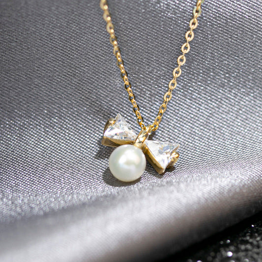 Collier Tiffany Perle Noeud Papillon