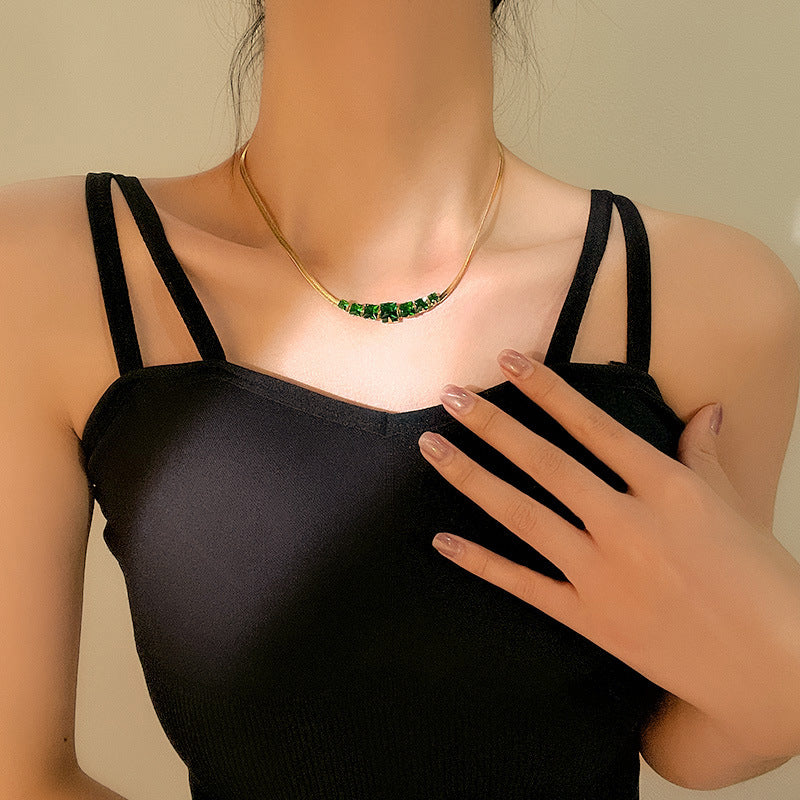 Collier Victoria En Péridot vert