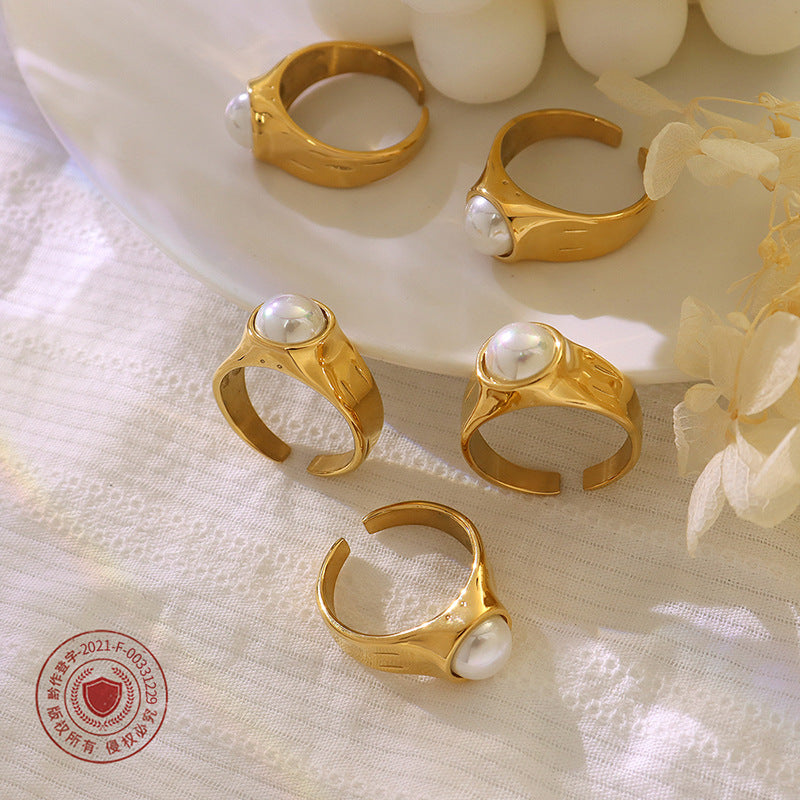 bague avec perle Akoya "Mai"