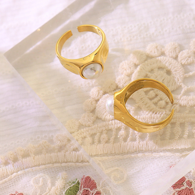 bague avec perle Akoya "Mai"