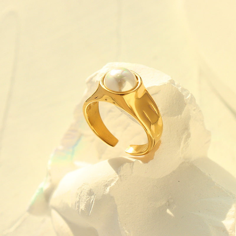 bague avec perle Akoya "Mai"