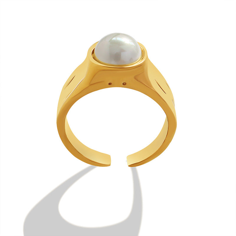 bague avec perle Akoya "Mai"
