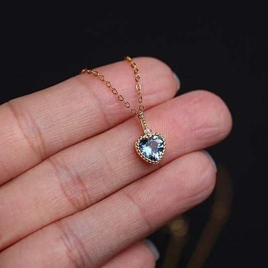 Collier coeur de diamant